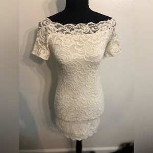 Cream Off-Shoulder Dress by H&M Divided Size 6